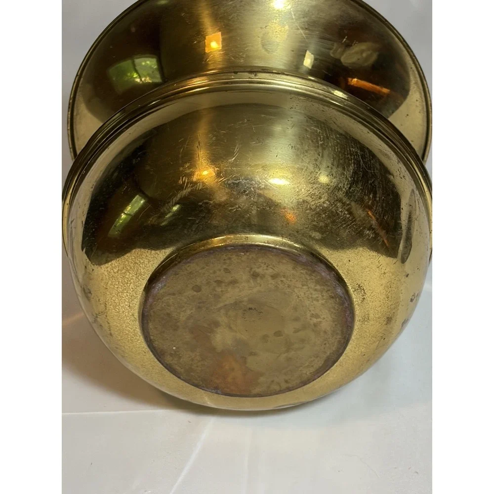 VINTAGE Made in England Brass Bowl or Spittoon - Brass Metal Decor